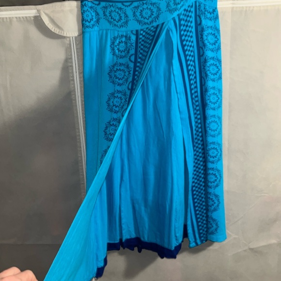 La Fille blue mid length skirt - Picture 3 of 12